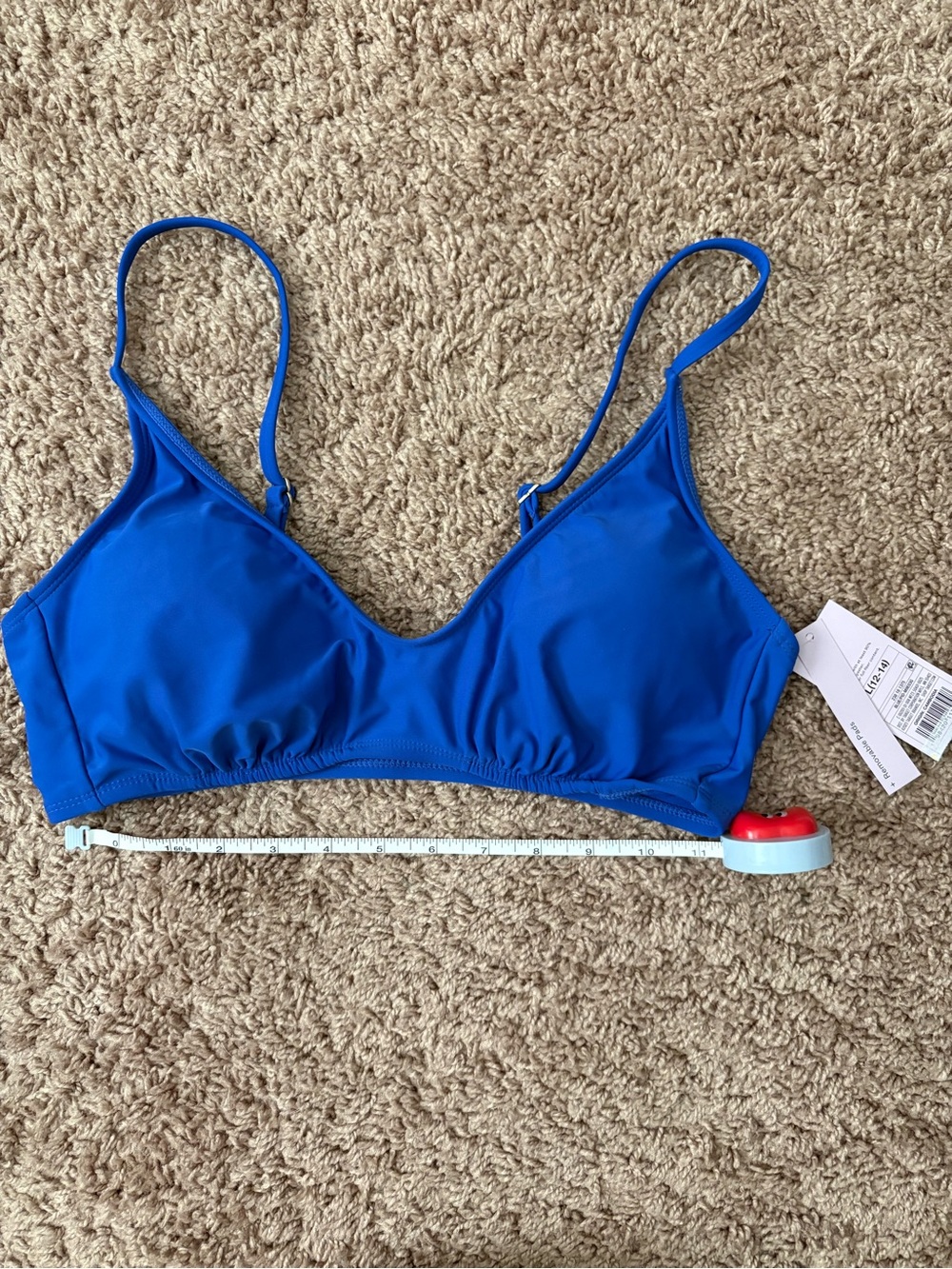 NWT Blue Bikini Top